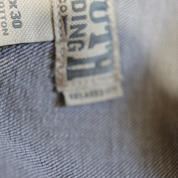 Duluth Trading Co Flex Ballroom Jean's Light Gray Wash Denim Jean's 40 x 30 - Picture 11 of 16